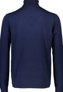 Lindbergh 100% merino roll neck knit Blå Outlet