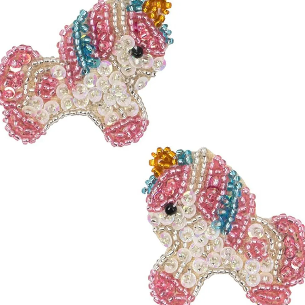 Konges Sløjd 2 PACK UNICORN BEADED HAIR CLIPS P10101 Discount
