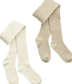 2 par Indy rib strømpebukser>Wheat Sale