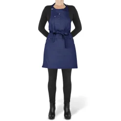 DutchDeluxes 5 Pocket Slim Fit Apron Dark Blue Discount