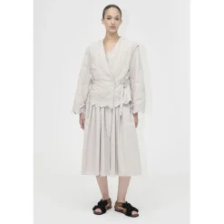 Stine Goya 2388 Quilted Cotton, Gathered Tie Jacket Wild quilted flowers Best