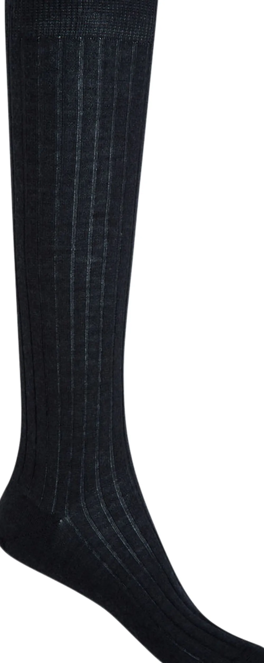 Dame Punto Blanco 100% ribbed wool high socks