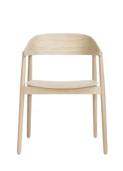 Andersen - Furniture AC2 armchair Oak white pigm. lacquer veneer seat