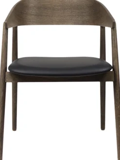 Andersen - Furniture AC2 armchair, Smoked oak, Leather Black
