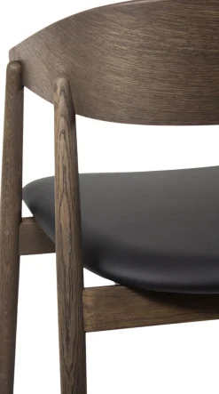 Andersen - Furniture AC2 armchair, Smoked oak, Leather Black