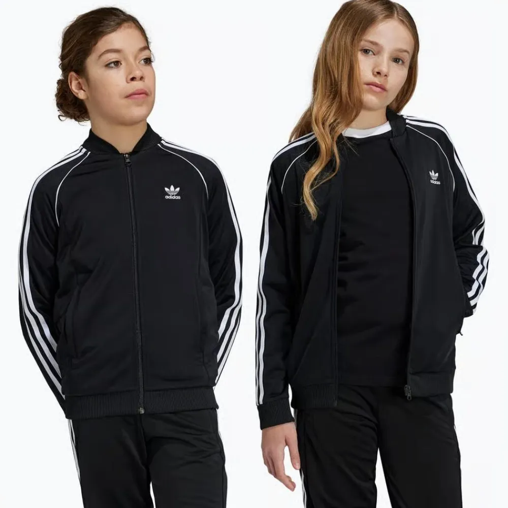 adidas Adicolor SST Full Zip Sweatshirt Sort Online