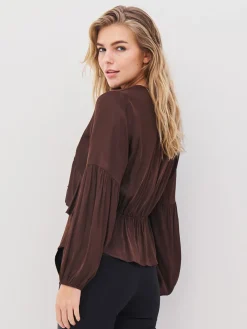 NÜ Denmark Adina Blouse Cappuccino New