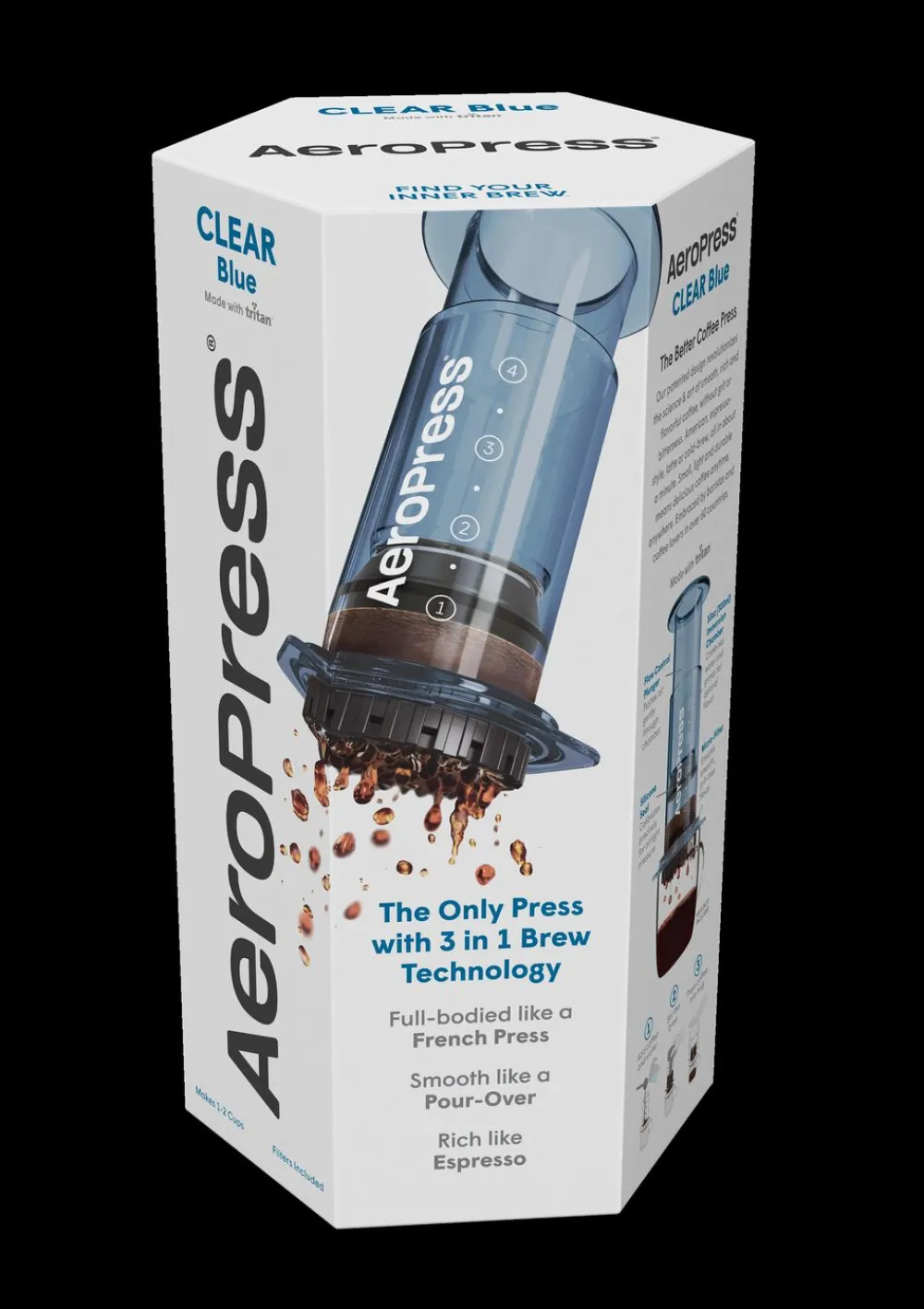 Aeropress Clear Colors Blue Coffee Press Discount
