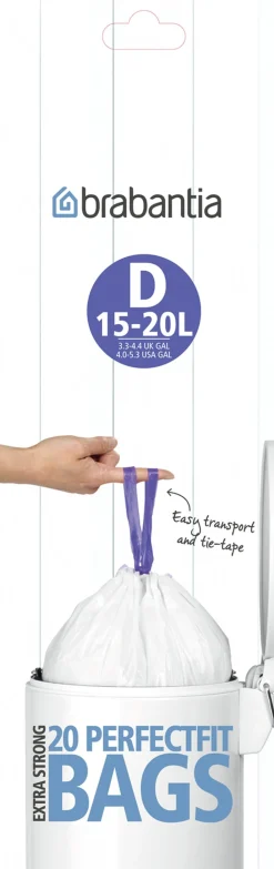 Affaldspose 15 ltr. 20 stk.>Brabantia Discount