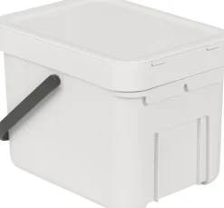 Brabantia Affaldsspand m/låg sort. kon. 6 ltr