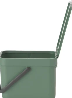 Brabantia Affaldsspand m/låg sort.kon. 6 ltr.