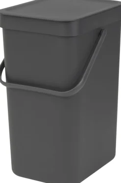Brabantia Affaldsspand m/låg sort.kon. 12 ltr