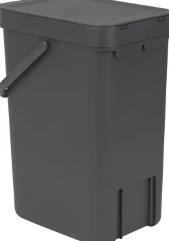 Brabantia Affaldsspand m/låg sort.kon. 12 ltr