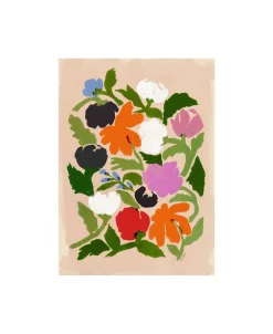 Poster & Frame Affordable Art Prints x Megan Galante - Vibrant Floral Abstract Flower Flerfarvet Discount