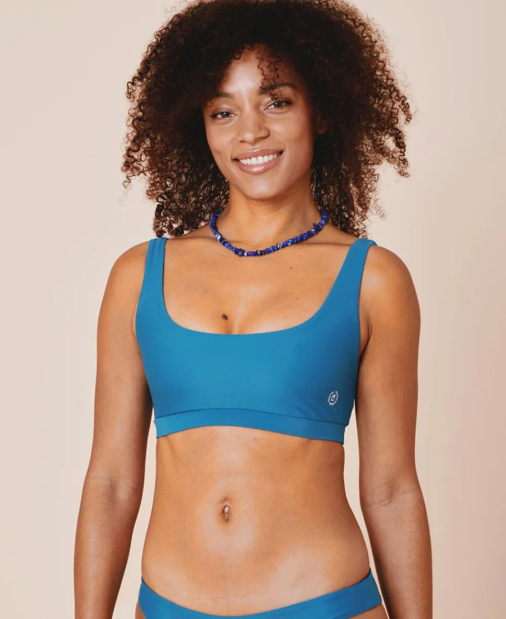 Cartel Copenhagen Agung sporty bikini top - Teal Hot