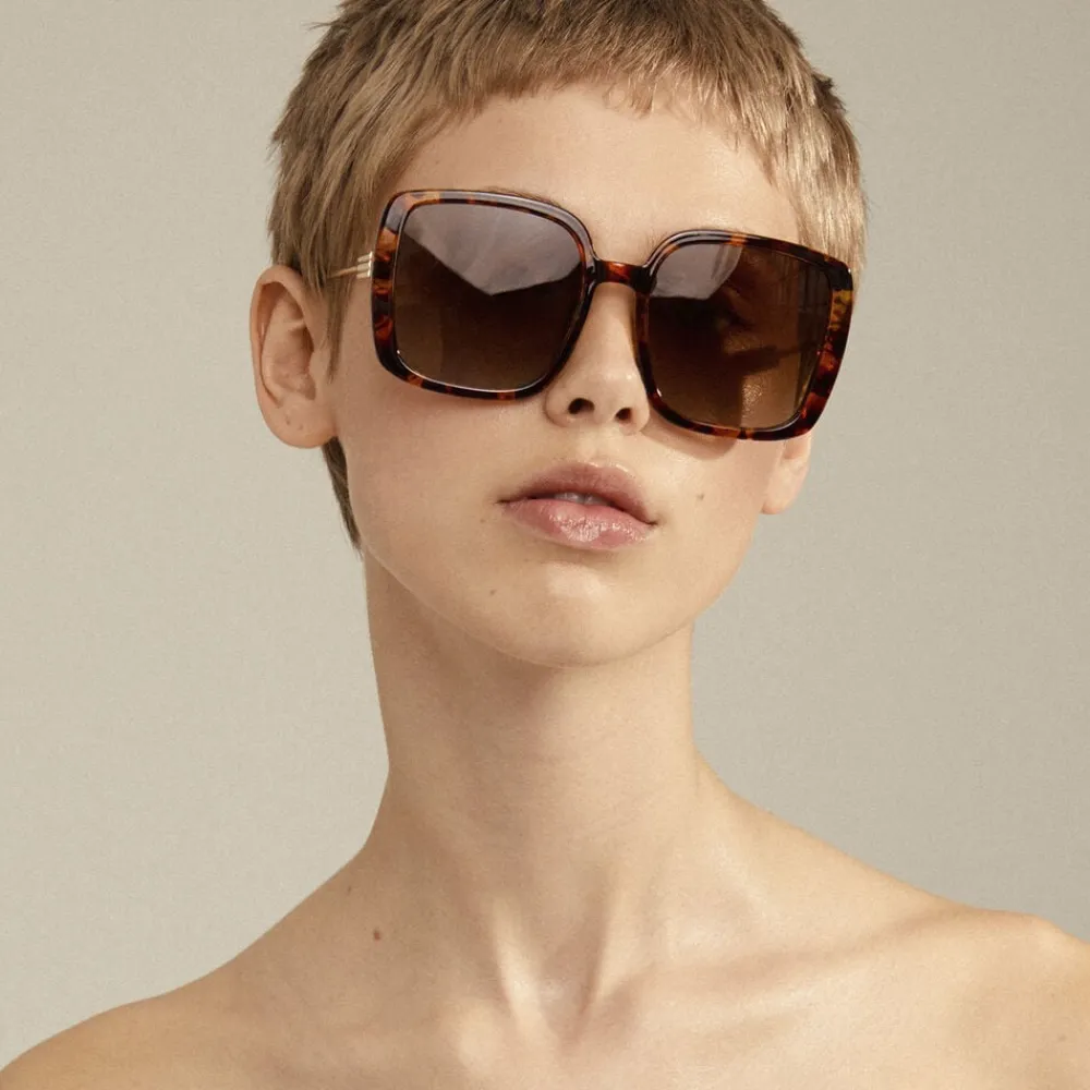 Dame Pilgrim ALIET sunglasses tortoise brown/gold