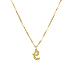 Maanesten Alphabet Necklace Gold New