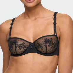 Marie Jo Annaelle balconette bh med lodret søm Sort