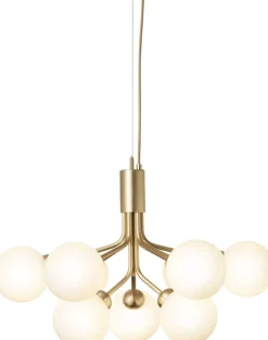 Nuura Apiales 9, brushed brass / opal