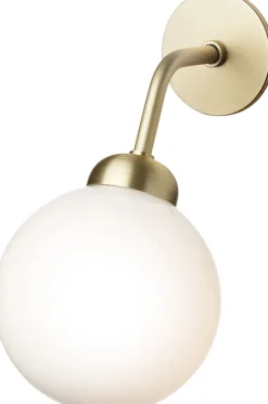 Nuura Apiales Wall Hard-wired, brushed brass / opal New