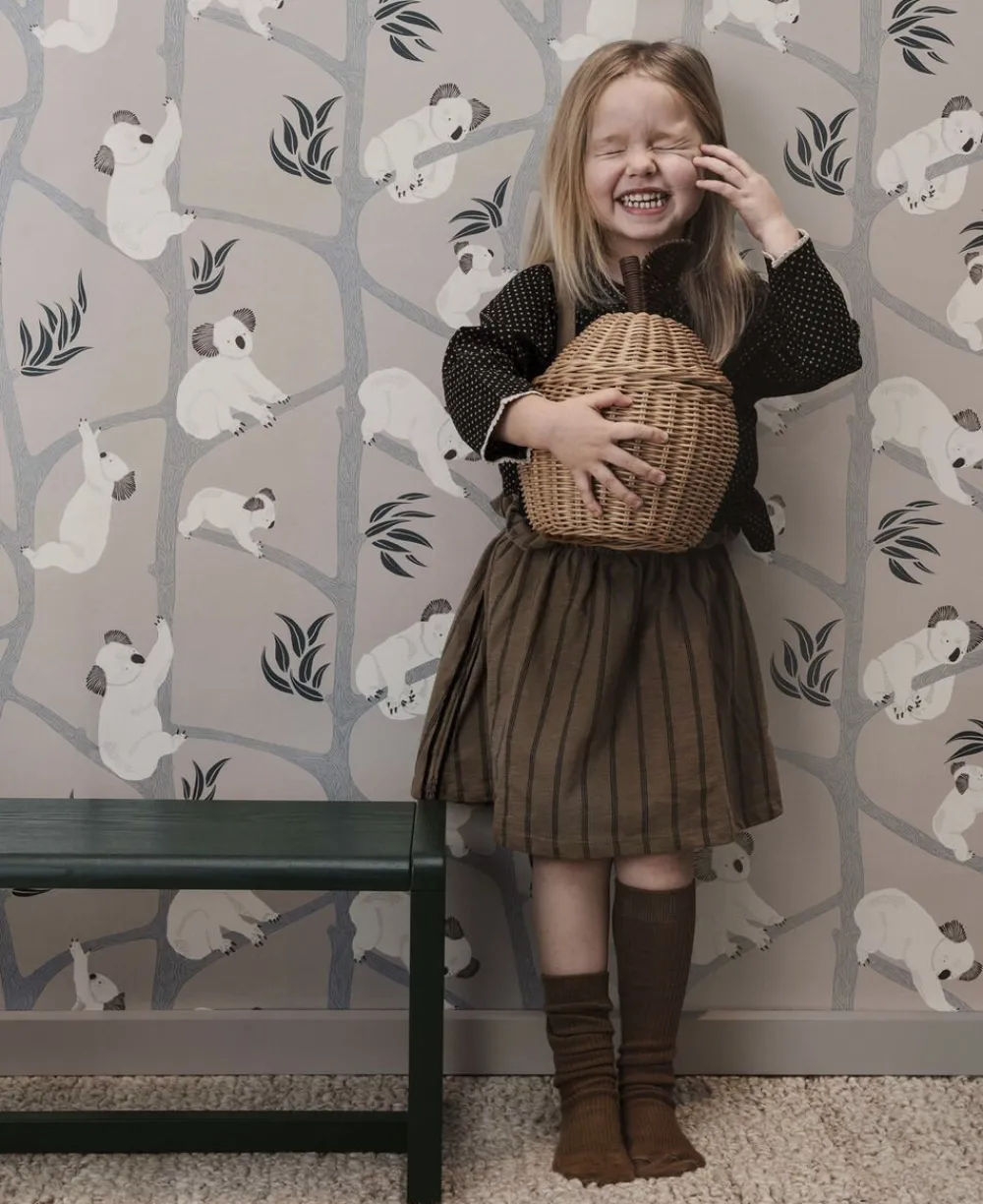 Børn Ferm Living Apple Braided Storage - Small - Natural