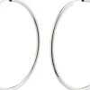 Pilgrim APRIL recycled medium hoop øreringe sølvbelagt Online