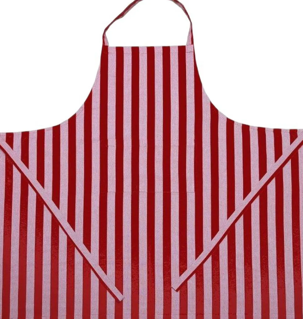 Magasin du Nord Collection Apron 105x100 cm Birk - Stripe dark red Sale