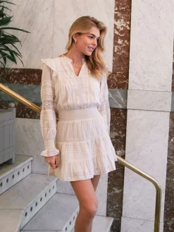 Neo Noir Aran S voile Dress Ivory Clearance