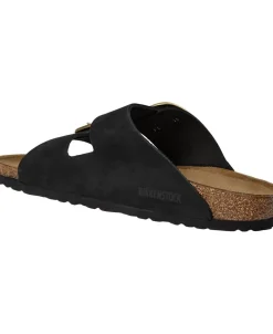 Dame Birkenstock Arizona Big Buckle LENB black gold