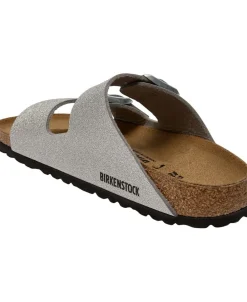 Birkenstock Arizona SYN Shiny glitter silver Sale