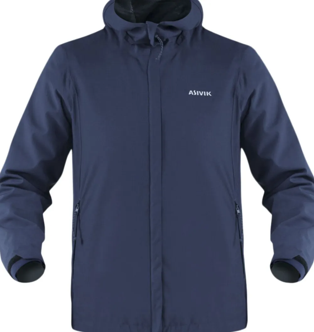 Asivik Rain regnjakke, herre Dark Blue Blå Clearance