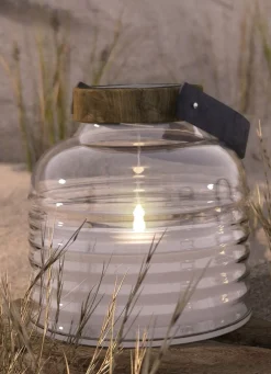 Sirius Aston Solar Krukke, Ø20xH20cm, Sort/Brun Outlet