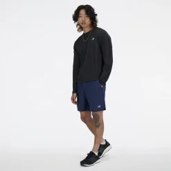 New Balance Athletics Langærmet T-shirt Sort Online
