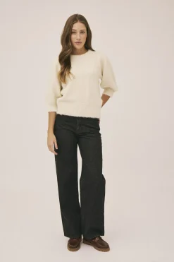 Magasin du Nord Collection Avelyn 6 Strikket bluse - GRS Star white Clearance