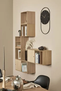 Andersen - Furniture A-Wall Clock - Black with black metal ring