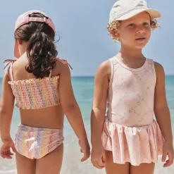 Wheat Badedragt Erna Powder checked flowers