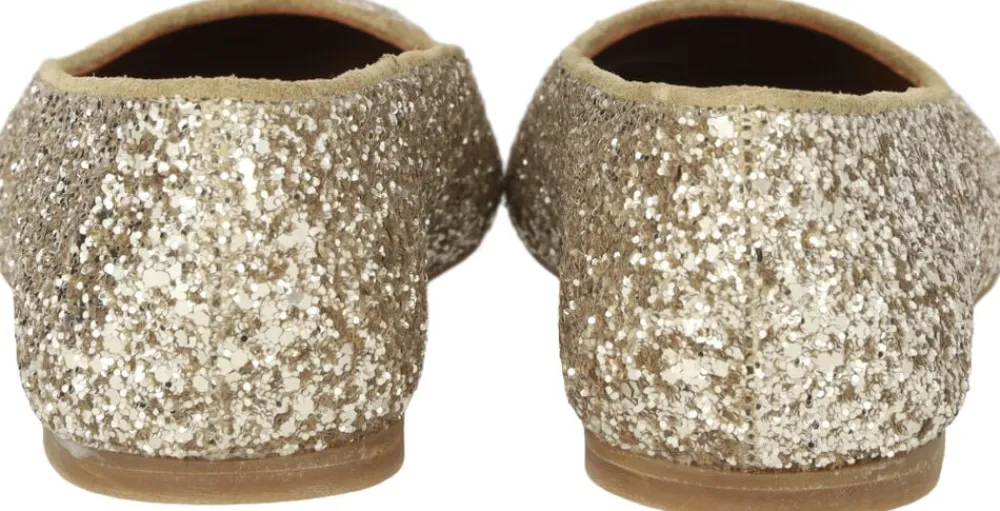 Dame ANGULUS Ballerina i funklende glitter