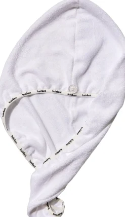 Bamboo Hair Towel Wrap, White>Hairlust New