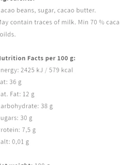Friis-Holm Barba, Nicaragua 70% 100 g New