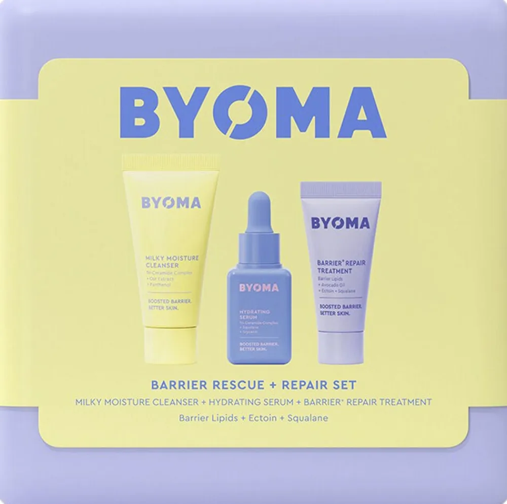 Byoma Barrier Rescue + Repair Set - Æske med fugtende plejeprodukter Online