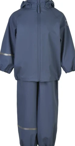 CeLaVi Basic rainwear set -Recycle PU China blue Clearance