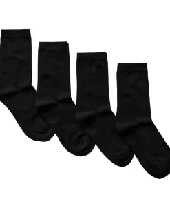 Magasin du Nord Collection Basic women cotton sock 4-pak Black Online