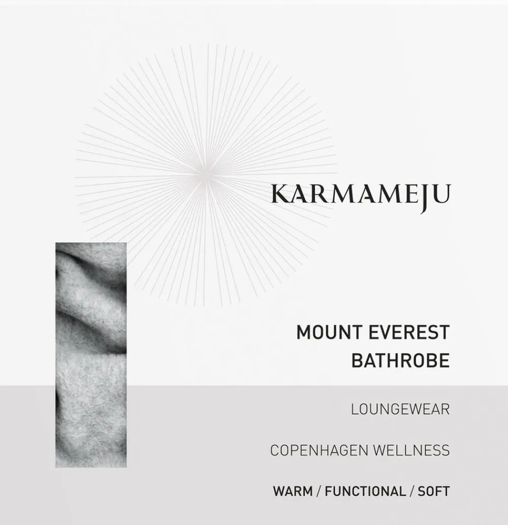 Dame Karmameju Skincare Bathrobe, Mount Everest, light grey