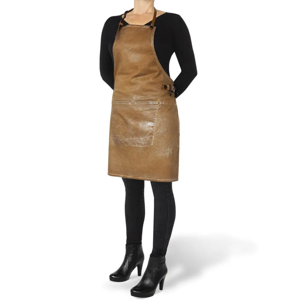 DutchDeluxes BBQ Style Apron Gold Wash New