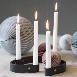 Ekta Living Belt 4 candles, Black Outlet