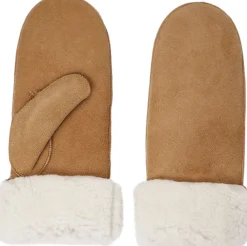 BELUKTA - MITTENS - SHEEP SUEDE WITH CURLY SHEARLING AROUND>Lovelies Sale
