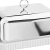 Georg Jensen BERNADOTTE BUTTER DISH, PORC & SS Online