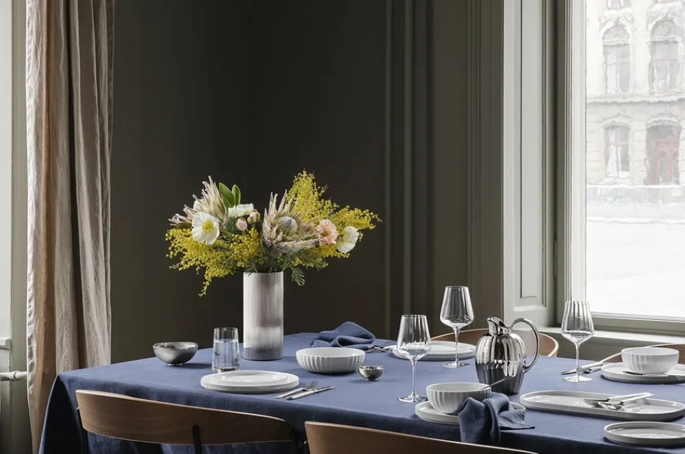 BERNADOTTE PASTA/SOUP BOWL PORCELAIN 194 MM/70 CL>Georg Jensen New