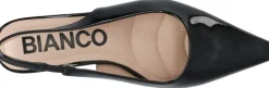 Bianco BIABALEY Slingback Faux Leather Black patent