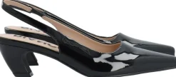 Bianco BIABALEY Slingback Faux Leather Black patent